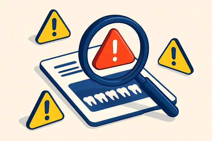 סימני אזהרה לזיהוי מומחה לא אמיתי לבריאות הפה