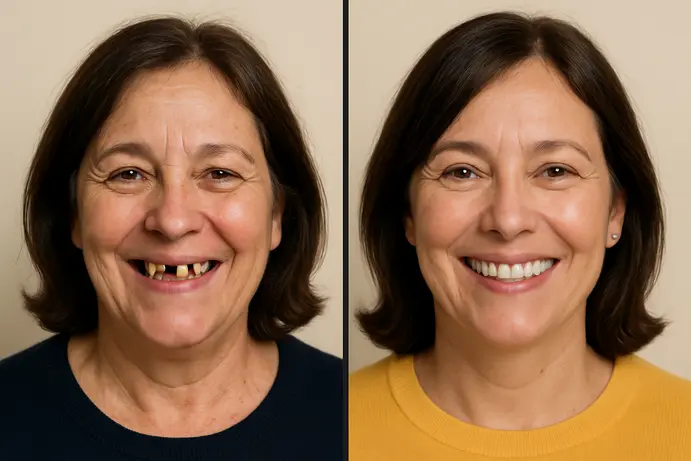 השוואת יתרונות השתלת שיניים ביום אחד