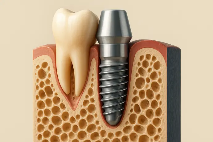 תהליך אוסיאואינטגרציה של שתל דנטלי