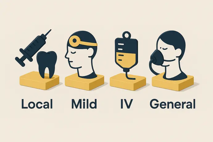 השוואה בין סוגי סדציה והרדמה