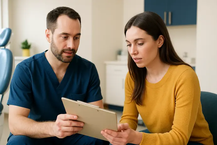 ייעוץ רפואי אצל מומחה לרפואת הפה