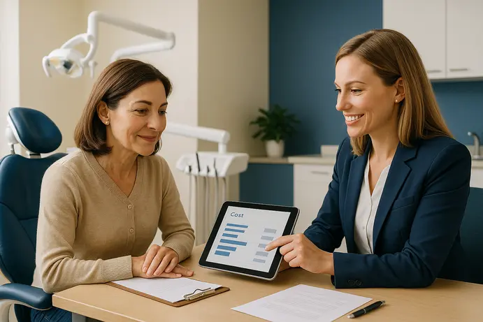 ייעוץ לגבי עלויות ומימון השתלות שיניים