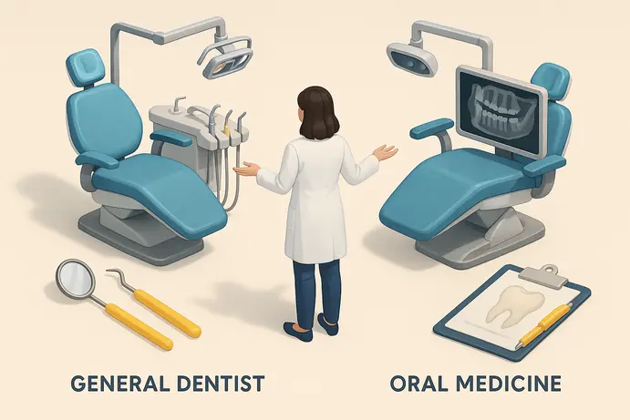 הבדלים בין מומחה לרפואת הפה לרופא שיניים כללי